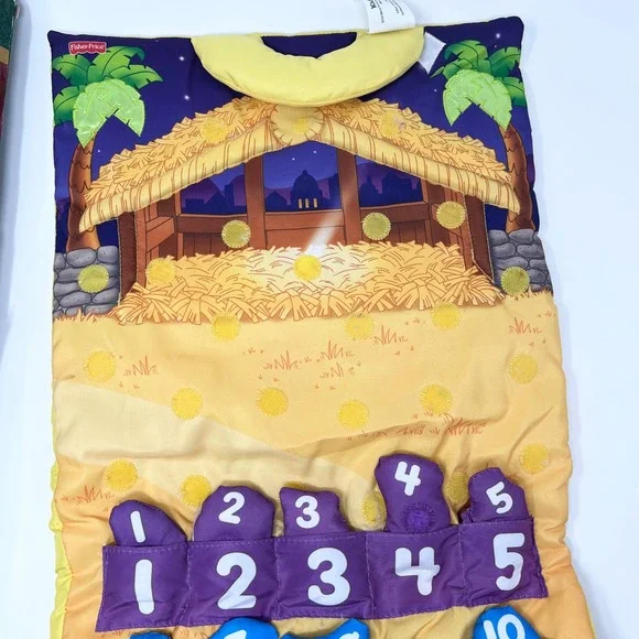 Fisher-Price Little People Musical Soft Advent Calendar 100% Complete Vtg 2012 - Picture 5 of 13